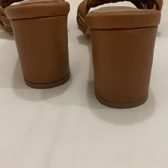 KAANAS Tartu Braided Heel Sandal Brandy Size 8 - Picture 7 of 9